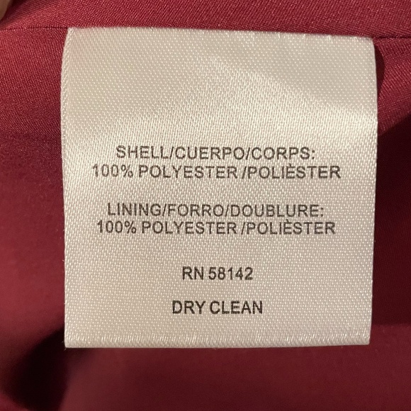 Gal Meets Glam Liza Charmeuse Pink/Burgundy Midi Dress Size 2 Petite‎ - Picture 9 of 9